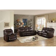 ARAM Sofa Group 3 Pc set Dark Brown